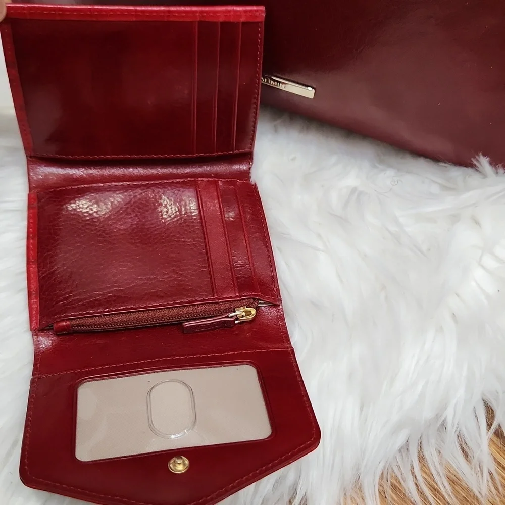 ❤️▪️BRAHMIN▪️ Tansey Chili Laurence Tote - Genuine Leather Wallet Set Bundle